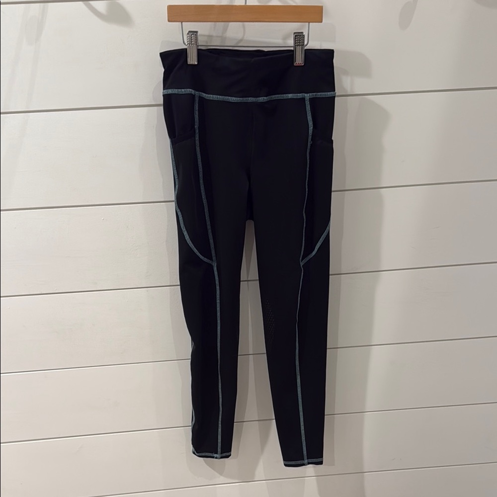 Girls Black Riding Breeches with Grip Size Large